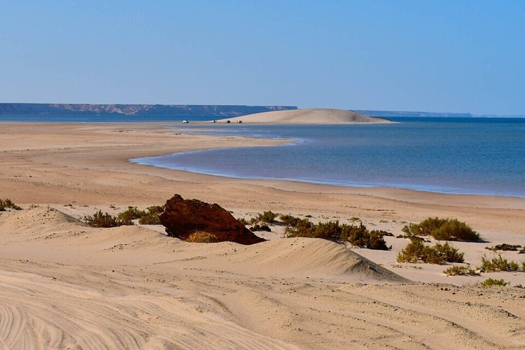 The White Dune in Dakhla, in Morocco