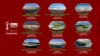 Official CAF graphic showing the nine stadiums hosting AFCON 2025 in Morocco, with city names and capacities.