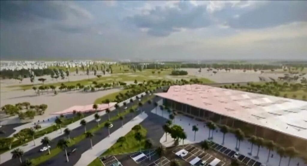 The New railway station at Mohammed V. International Airport