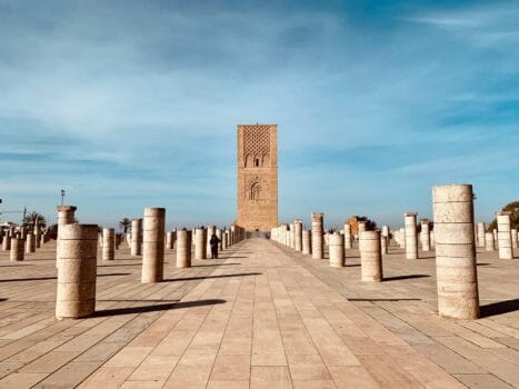 The Hassan Tower in Rabat Morocco