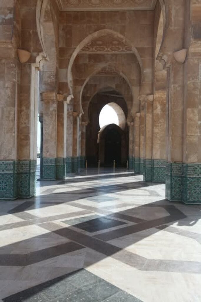 Exterior view of Hassan II Mosque Casablanca