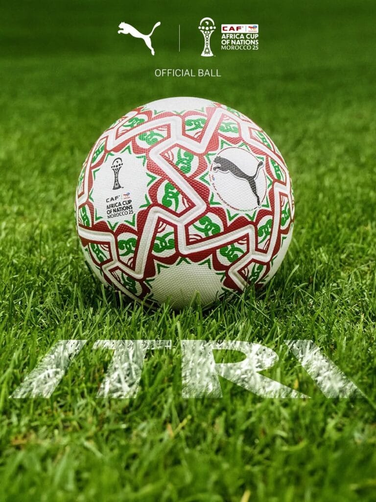 ITRI AFCON Morocco 2025 Official Ball with zellige mosaics By Puma. Photo Credit: CAF