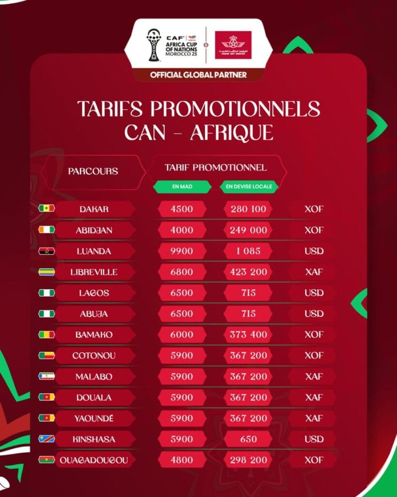 Royal Air Maroc tickets can 2025 discount