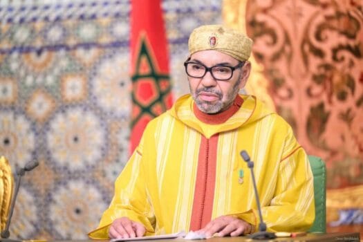King Mohammed VI delivering his historic Sahara speech on October 31 2025, inspiring national unity and reactions from Morocco’s football stars.