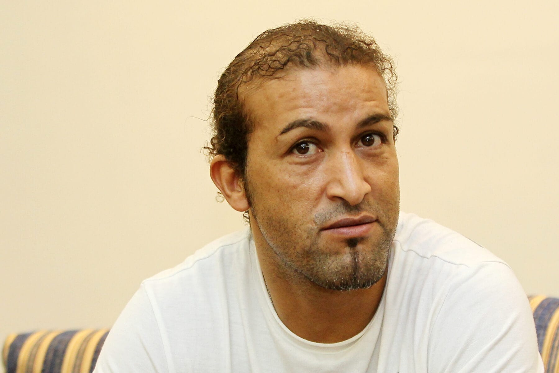 Mustapha Hadji during an interview, African Footballer of the Year 1998.