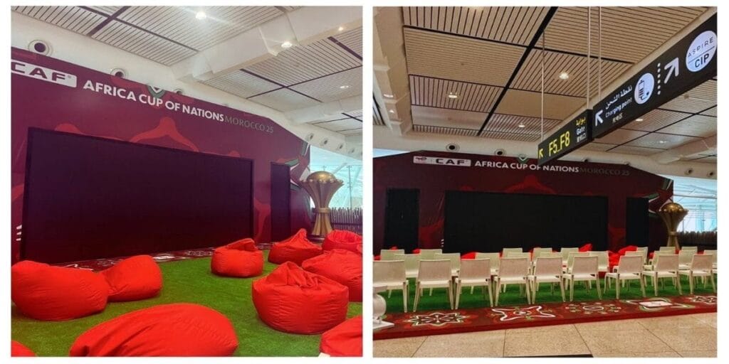 AFCON 2025 fan zones airports