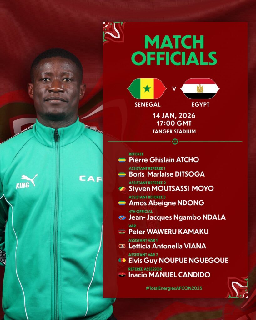 Egypt Vs Senegal Referees