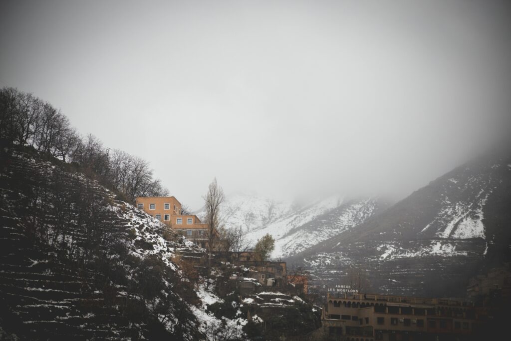 Imlil Village under snow