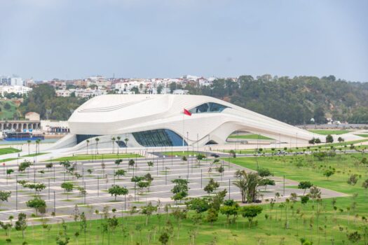 The Royal Theatre of Rabat designed by Zaha Hadid, highlighting the city’s cultural transformation ahead of 2026