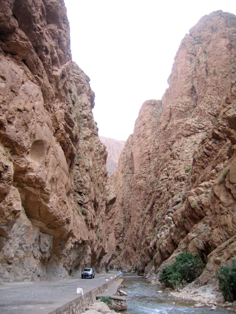 Inside the Dades gorges in the Anti-Atlas mountain range, Morocco
