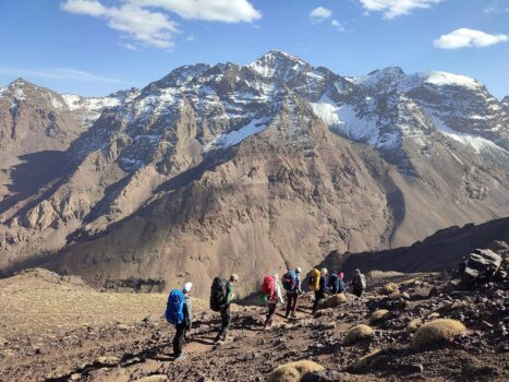 Toubkal mountain. Atlas Mountains Morocco
