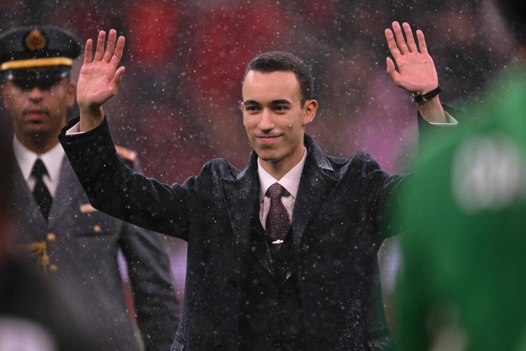 Crown Prince Moulay Hassan during an official ceremony in Morocco