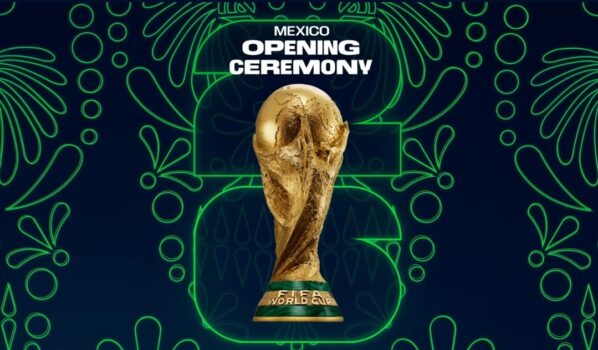 alt="Mexico City Stadium prepared for FIFA World Cup 2026 opening ceremony