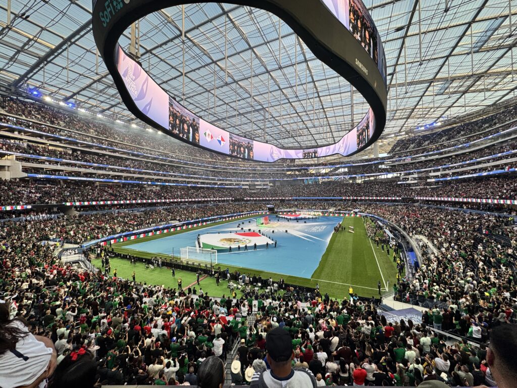 Sofi Los Angeles Stadium prepared for the FIFA World Cup 2026 opening ceremony