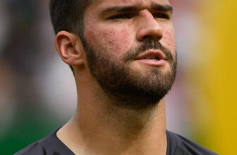 Brazil goalkeeper Alisson Becker speaks to media before the Morocco vs Brazil match at the FIFA World Cup 2026.