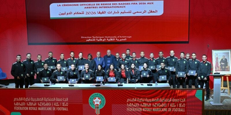 33 Moroccan Referees Awarded FIFA Badges for 2026