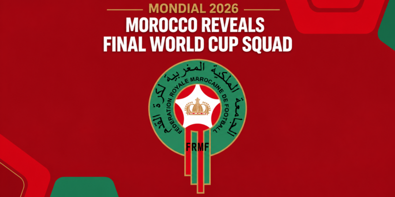 Mohamed Ouahbi Reveals Morocco’s Final Squad for FIFA World Cup 2026